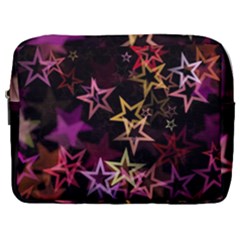 Stars Background Pattern Seamless Make Up Pouch (large) by Sapixe