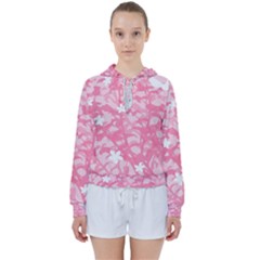 Plant Flowers Bird Spring Women s Tie Up Sweat by Sapixe