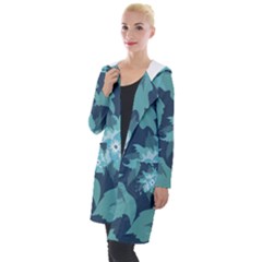 Graphic Design Wallpaper Abstract Hooded Pocket Cardigan by Sapixe