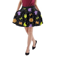 Halloween Pattern 2 A-line Pocket Skirt by JadehawksAnD