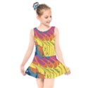 Peacock Feather Kids  Skater Dress Swimsuit View1