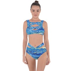 Sunlit Waters Bandaged Up Bikini Set  by lwdstudio