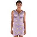 Candy Corn (Purple) Wrap Front Bodycon Dress View1