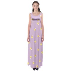 Candy Corn (purple) Empire Waist Maxi Dress by JessisArt