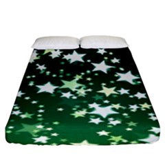 Christmas Star Advent Background Fitted Sheet (king Size) by Sapixe