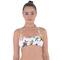 Golfers Athletes The Form Of Halter Bandeau Bikini Top by Sapixe