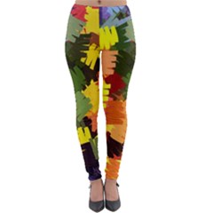 Mural Murals Graffiti Texture Lightweight Velour Leggings by Sapixe