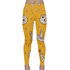 Funny Halloween Party Pattern Lightweight Velour Classic Yoga Leggings by HalloweenParty