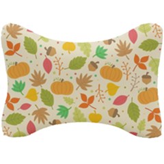 Thanksgiving Pattern Seat Head Rest Cushion by Valentinaart