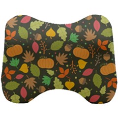 Thanksgiving Pattern Head Support Cushion by Valentinaart