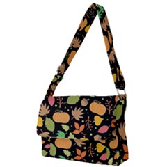 Thanksgiving Pattern Full Print Messenger Bag by Valentinaart