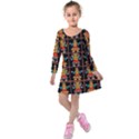 Egyptian Kids  Long Sleeve Velvet Dress View1