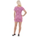 Pink Ribbon - breast cancer awareness month Short Sleeve Asymmetric Mini Dress View2