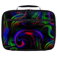 Swirl Background Design Colorful Full Print Lunch Bag by Sapixe