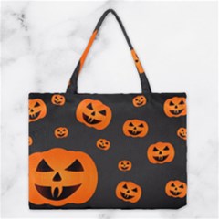 Halloween Pumpkin Autumn Fall Medium Tote Bag by Sapixe