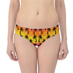 Palm Trees & Sunsets Hipster Bikini Bottoms by Seashineswimwear