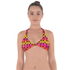 Palm Trees & Sunsets Halter Neck Bikini Top by Seashineswimwear