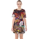 PAINTED HOUSE Sixties Short Sleeve Mini Dress View1