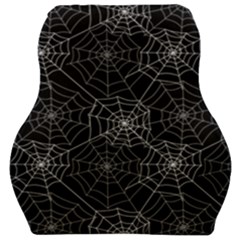 Pattern Spiderweb Halloween Gothic On Black Background Car Seat Velour Cushion  by genx