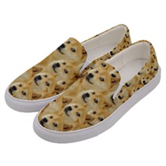 Doge Meme Doggo Kekistan Funny Pattern Men s Canvas Slip Ons by snek