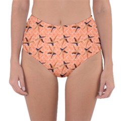 Starfish And Sea Shells Final Reversible High-waist Bikini Bottoms by Seashineswimwear