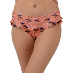 Starfish And Sea Shells Final Frill Bikini Bottom by Seashineswimwear