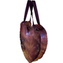 Cosmic Astronomy sky with stars orange brown and yellow Giant Heart Shaped Tote View3