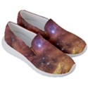 Cosmic Astronomy sky with stars orange brown and yellow Men s Lightweight Slip Ons View3