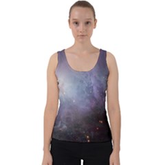 Orion Nebula Pastel Violet Purple Turquoise Blue Star Formation Velvet Tank Top by genx