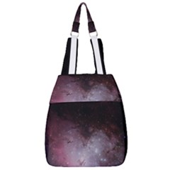 Eagle Nebula Wine Pink And Purple Pastel Stars Astronomy Center Zip Backpack by genx