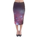 Christmas Tree cluster red stars nebula constellation Astronomy Velvet Midi Pencil Skirt View1