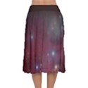 Christmas Tree cluster red stars nebula constellation Astronomy Velvet Flared Midi Skirt View2