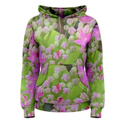 Hot Pink Succulent Sedum With Fleshy Green Leaves Women s Pullover Hoodie by myrubiogarden