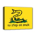 No Step On Snek Gadsden Flag Meme Parody Deluxe Canvas 16  x 12  (Stretched)  View1