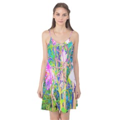 Abstract Oriental Lilies In My Rubio Garden Camis Nightgown by myrubiogarden