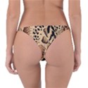 Animal Pattern Design Print Texture Reversible Bikini Bottom View2