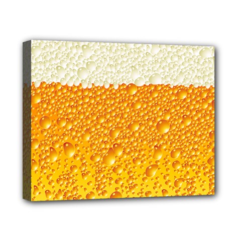 Bubble Beer Canvas 10  X 8  (stretched) by Wegoenart