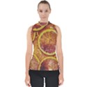 Blood Orange Fruit Citrus Fruits Mock Neck Shell Top View1