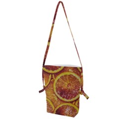 Blood Orange Fruit Citrus Fruits Folding Shoulder Bag by Wegoenart