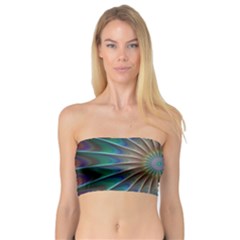 Fractal Peacock Rendering Bandeau Top by Wegoenart