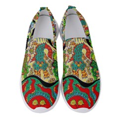 Supersonic Volcanic Sunmoon Faces Women s Slip On Sneakers by chellerayartisans