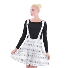 Jingle Bells Song Christmas Carol Suspender Skater Skirt by Simbadda