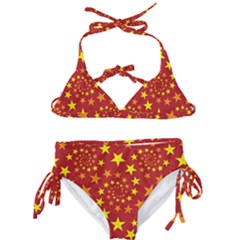 Star Stars Pattern Design Kids  Classic Bikini Set by Simbadda