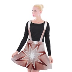 Star Christmas Festival Decoration Suspender Skater Skirt by Simbadda