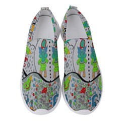 Supersonic Volcano Snowman Women s Slip On Sneakers by chellerayartisans