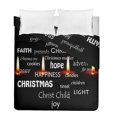 Candles Christmas Advent Light Duvet Cover Double Side (full/ Double Size) by Wegoenart