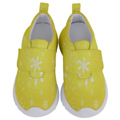 Snowflakes The Background Snow Velcro Strap Shoes by Wegoenart