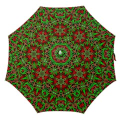 Christmas Kaleidoscope Pattern Straight Umbrellas by Wegoenart