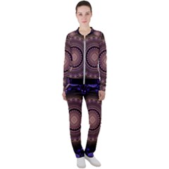 Fractal Neon Blue Energy Fantasy Casual Jacket And Pants Set by Wegoenart