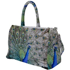 Peacock Bird Colorful Plumage Duffel Travel Bag by Wegoenart